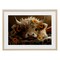 Stupell Industries Adorable Flower Bedecked Cattle Framed Print Under Glass, design by Momart